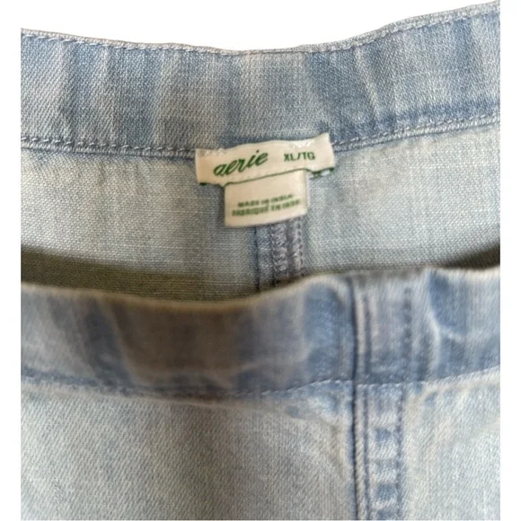 Aerie womens denim romper in size xl EUC super soft - Picture 4 of 4